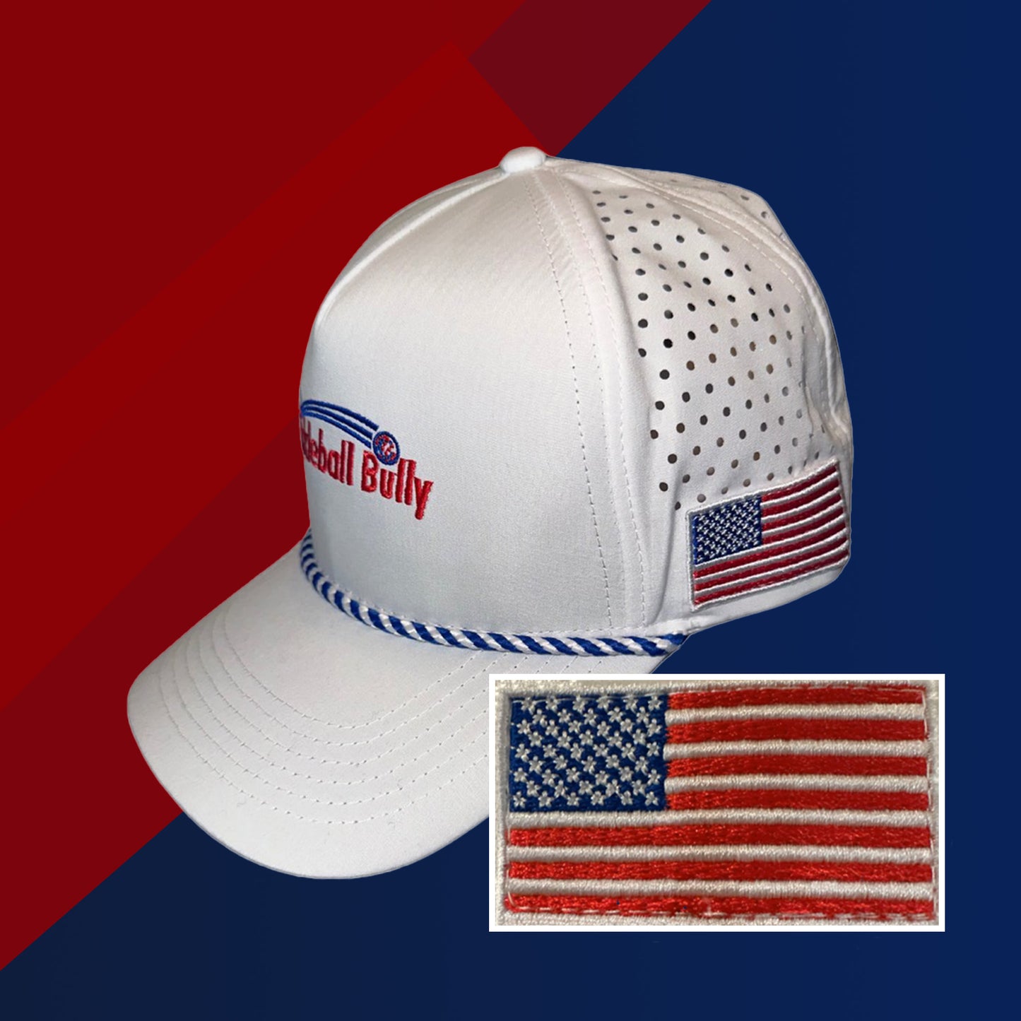 Pickleball "Patriotic" Bully USA Flag Hat