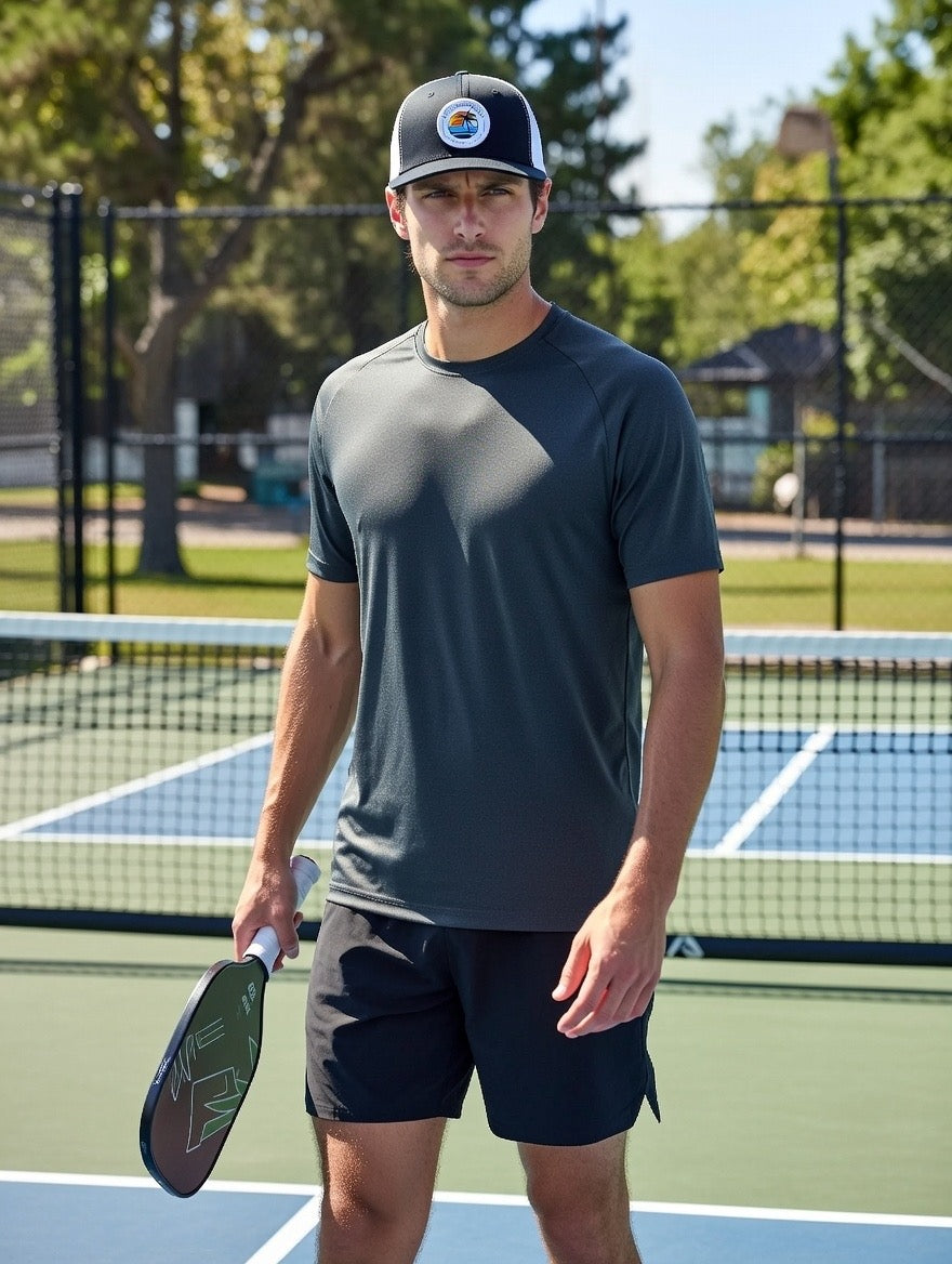 PERFECTSVILLE Country Club Snapback Hat (Black & White)