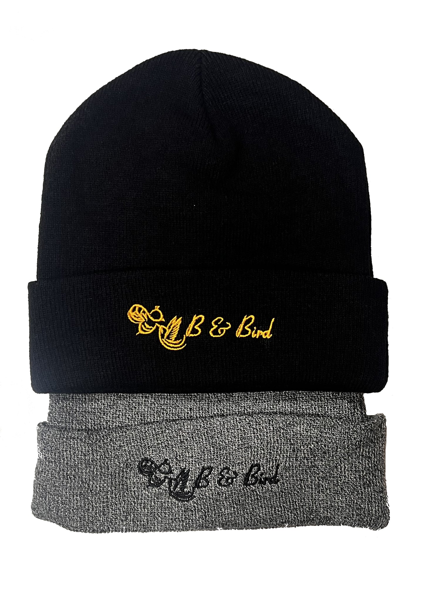 “Have A Nice Day” Premium Embroidered Beanie with B&Bird Logo