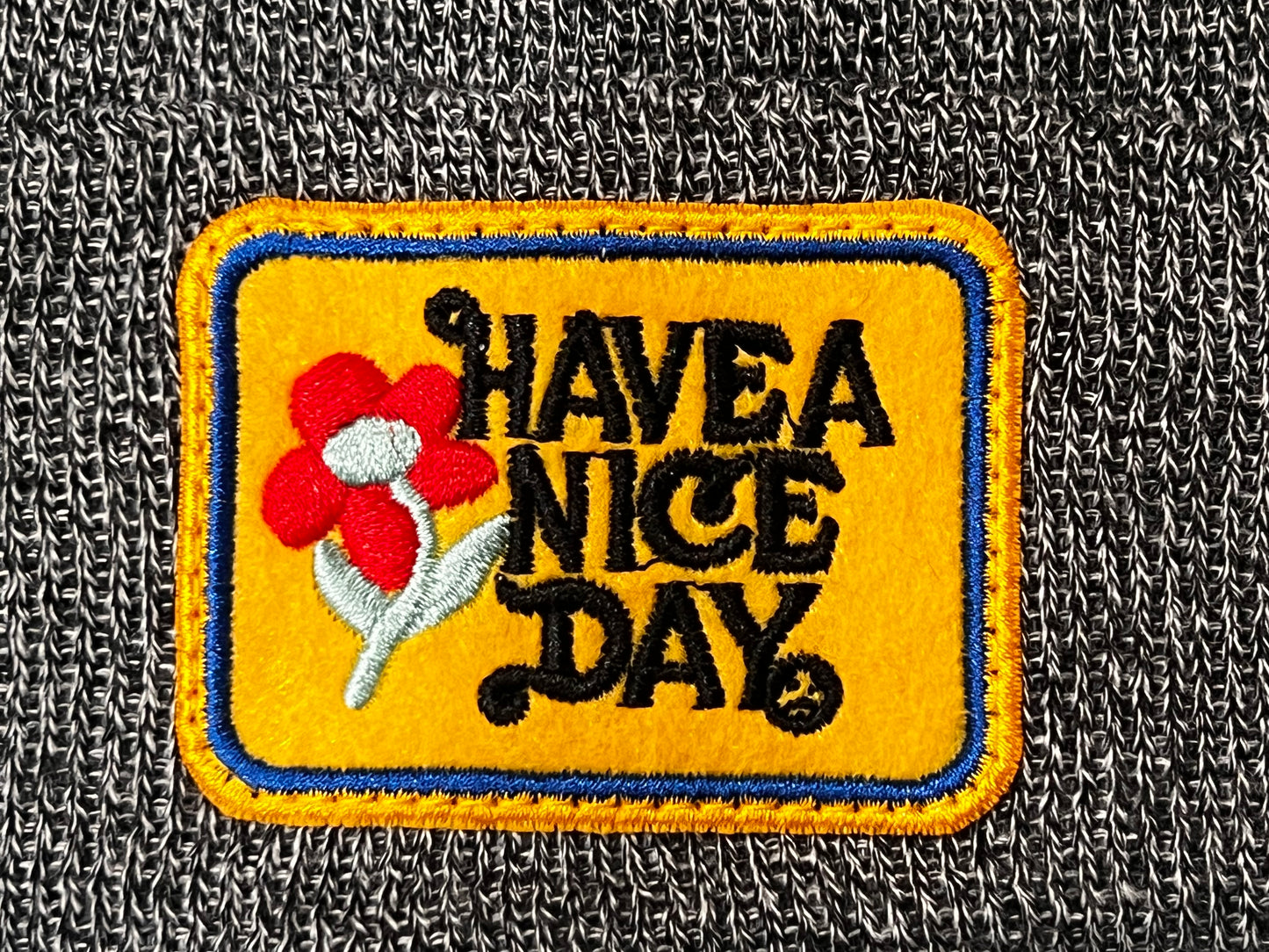 “Have A Nice Day” Premium Embroidered Beanie with B&Bird Logo